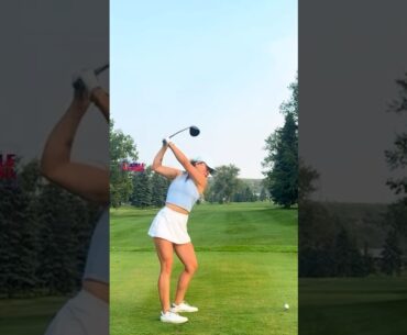 Amazing Golf Swing you need to see | Golf Girl awesome swing | Golf shorts |  Jordan Biegel