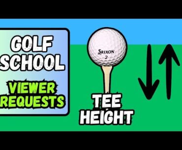 The Sternum Golf Swing Tee Height - Viewer Request