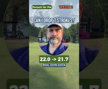 Week 2: Dropping 7 Strokes Golf Challenge