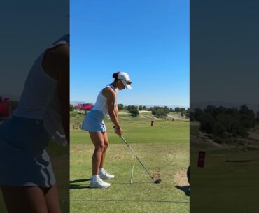 Amazing Golf Swing you need to see | Golf Girl awesome swing | Golf shorts | Elina Sinz