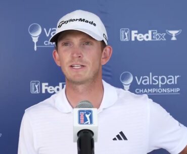 Jacob Bridgeman Reacts After Round 1 | 2025 Valspar Championship Flash Interview
