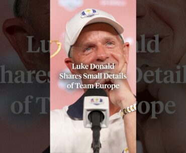 Luke Donald and Team Europe thought of everything 🤯