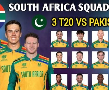 Pakistan VS South Africa T20 Series 2025 | South Africa T20 Squad | SA Squad Against PAK 2025