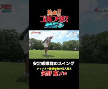 プロゴルファー矢野東が魅せる安定感抜群のスイング&ショット集