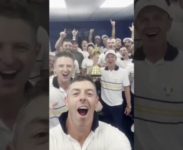 Rory McIlroy leads chant as victorious European Ryder Cup team taunts Trump Rory McIlroy leads chant as victorious European Ryder Cup team taunts Trump