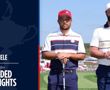 Xander Schauffele vs Jon Rahm Extended Highlights | Sunday Singles | 2025 Ryder Cup