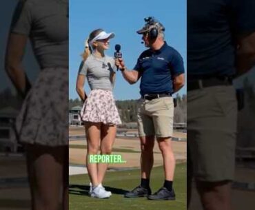 Beauty of women in sports | Golf Interview 👨‍👧 A Father, A Reporter, A Proud Daughter