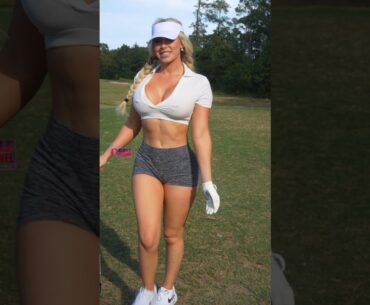 Amazing Golf Swing you need to see | Golf Girl awesome swing | Golf shorts | Kaelee Rene