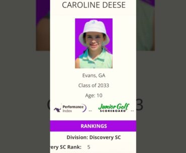 Great time competing at the @pkbgirlsgolftour SC finale. Day 1: +2 Day 2: +3 and tied for the 3rd