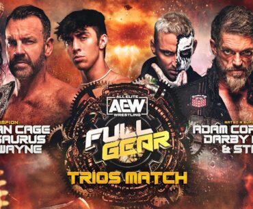 FULL MATCH: Sting, Rated-R Superstar Cope, Darby Allin vs Christian & The Patriarchy | Full Gear ’23