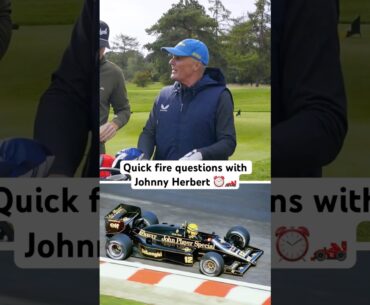 Quick fire questions with Johnny Herbert! ⏱️🏎️ #f1 #formula1 #johnnyherbert