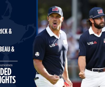 Fitzpatrick/Aberg vs DeChambeau/Young Extended Highlights | Saturday Foursomes | 2025 Ryder Cup