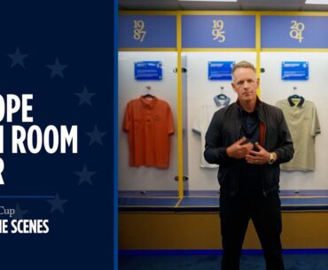 Luke Donald Gives a Tour of the European Team Room | 2025 Ryder Cup