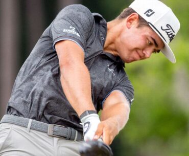 Garrick Higgo uses late birdie flurry to grab Sanderson Farms lead