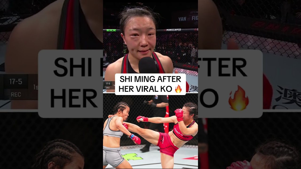 Shi Ming is a registered doctor who earned a contract with the UFC after her #UFCMacau KO 💥 #shorts Shi Ming is a registered doctor who earned a contract with the UFC after her #UFCMacau KO 💥 #shorts