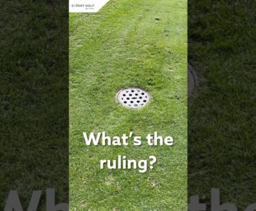 Golf Rules Tip | Manhole Cover #golf #rules #golfrules #rulesofgolf #golftips #golfswing #golfer