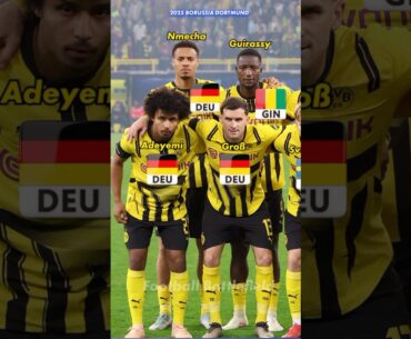 Borussia Dortmund squad vs Barcelona 3-1 Champions League 24/25🔥#footballshorts #bvb #ucl