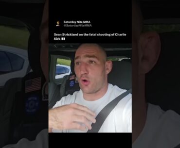 Sean Strickland on the fatal shooting of Charlie Kirk 👀. #ufc #charliekirk #seanstrickland