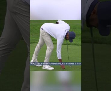 Tony Finau and caddie conversation 🤔