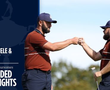 Rahm/Hatton vs Schauffele/Cantlay Extended Highlights | Saturday Foursomes | 2025 Ryder Cup