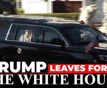 Trump waves as he leaves golf course to return to White House | USA | Gaza | Hamas |Hostages |Israel