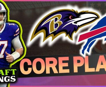 NFL DFS Sunday Night Football Core Plays + Lineup Process: Baltimore Ravens vs Buffalo Bills