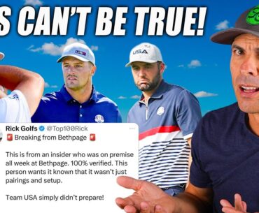 Did Team USA NOT Practice for the Ryder Cup?
