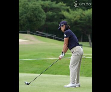 Tour veteran Minyoung Lee's swing that seems to always go straight.