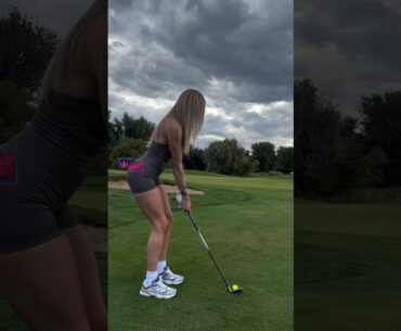 Amazing Golf Swing you need to see | Golf Girl awesome swing | Golf shorts | Morgan Rae