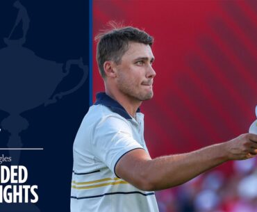 Ludvig Aberg vs Patrick Cantlay Extended Highlights | Sunday Singles | 2025 Ryder Cup