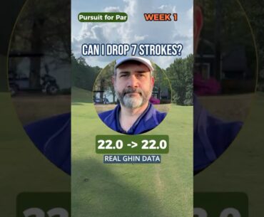 Week 1: Dropping 7 Strokes Golf Challenge