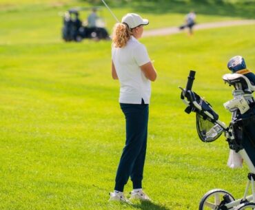 Women's Golf places sixth at WIAC Championshp. Schlindwein places seventh overall.