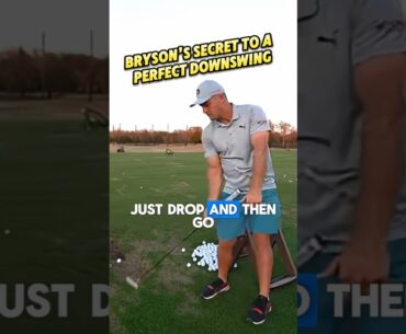 Bryson DeChambeau’s Downswing Secret: Drop Your Arms Before Rotating ⛳ #golftips #golfswing #golfer