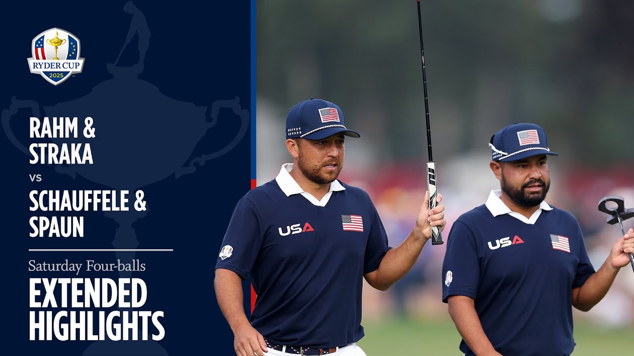 Rahm/Straka vs Spaun/Schauffele Extended Highlights | Saturday Four-Ball | 2025 Ryder Cup Rahm/Straka vs Spaun/Schauffele Extended Highlights | Saturday Four-Ball | 2025 Ryder Cup