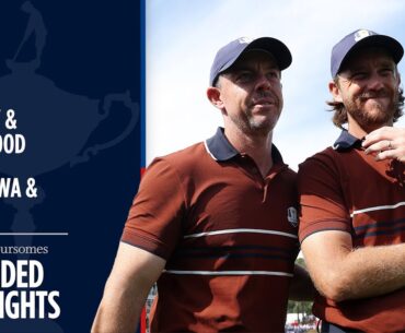 McIlroy/Fleetwood vs English/Morikawa Extended Highlights | Saturday Foursomes | 2025 Ryder Cup