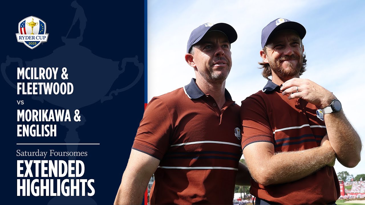 McIlroy/Fleetwood vs English/Morikawa Extended Highlights | Saturday Foursomes | 2025 Ryder Cup McIlroy/Fleetwood vs English/Morikawa Extended Highlights | Saturday Foursomes | 2025 Ryder Cup