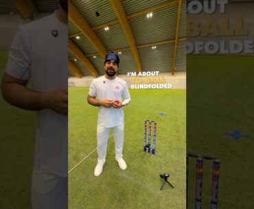 Cricket Blindfolded Challenge 🏏🫣