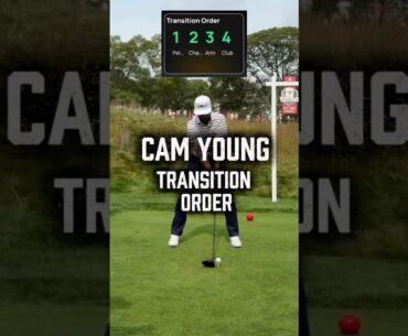 The PERFECT Downswing Transition Order | Cam Young 👌 #golf #golftips #golfswing #golfshorts