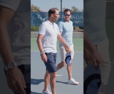 Nadal & Federer at the Rafa Nadal Academy: A Day of Legends! #fedaltennis #tennis #FriendshipGoals