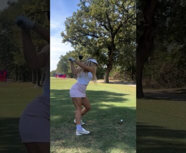 Amazing Golf Swing you need to see | Golf Girl awesome swing | Golf shorts | Abbyy Seidl