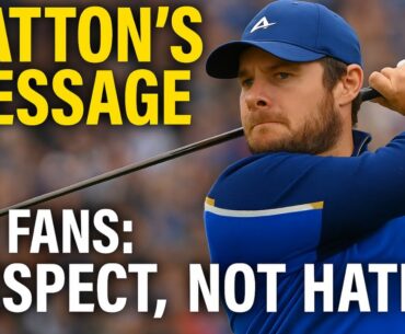 Tyrrell Hatton Breaks Silence on Ryder Cup Fans’ Disrespectful Behavior 😡 | “Not the Way Forward”