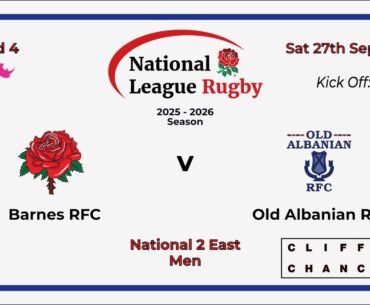1st XV Men - Barnes RFC 22 v 21 Old Albanian RFC  | 27 September 2025
