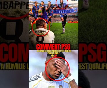 Comment le PSG a humilié le Real Madrid et s’est qualifié pour la finale. 😳💔 #football #foot #psg