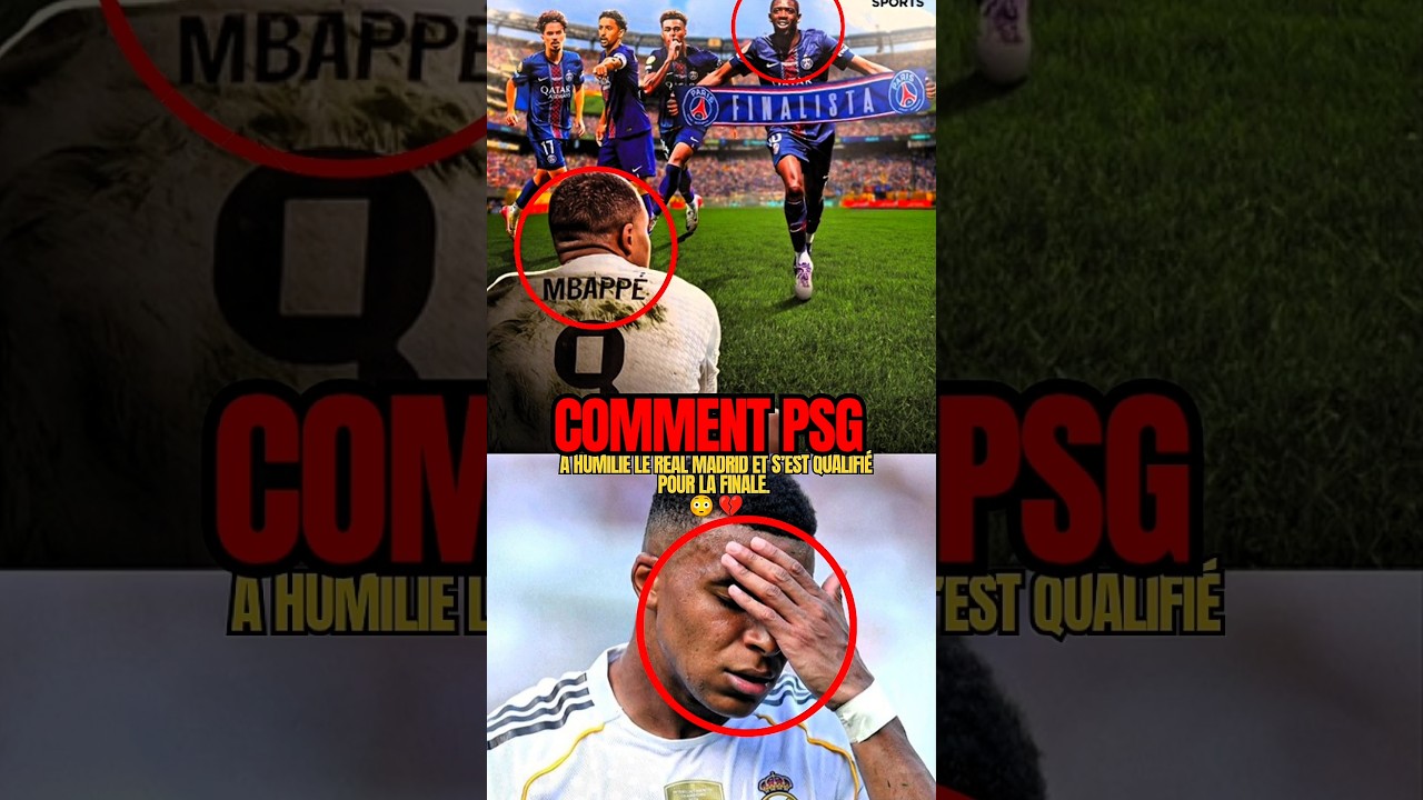 Comment le PSG a humilié le Real Madrid et s’est qualifié pour la finale. 😳💔 #football #foot #psg Comment le PSG a humilié le Real Madrid et s’est qualifié pour la finale. 😳💔 #football #foot #psg