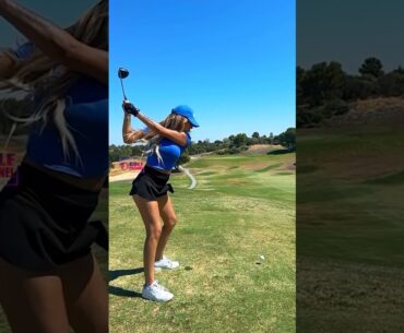 Amazing Golf Swing you need to see | Golf Girl awesome swing | Golf shorts | Jas Grewal