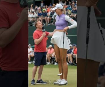 Unbelievable! The tallest golfer stuns the crowd again! 😲🏌️‍♀️#golf #short #tallwomen #sports