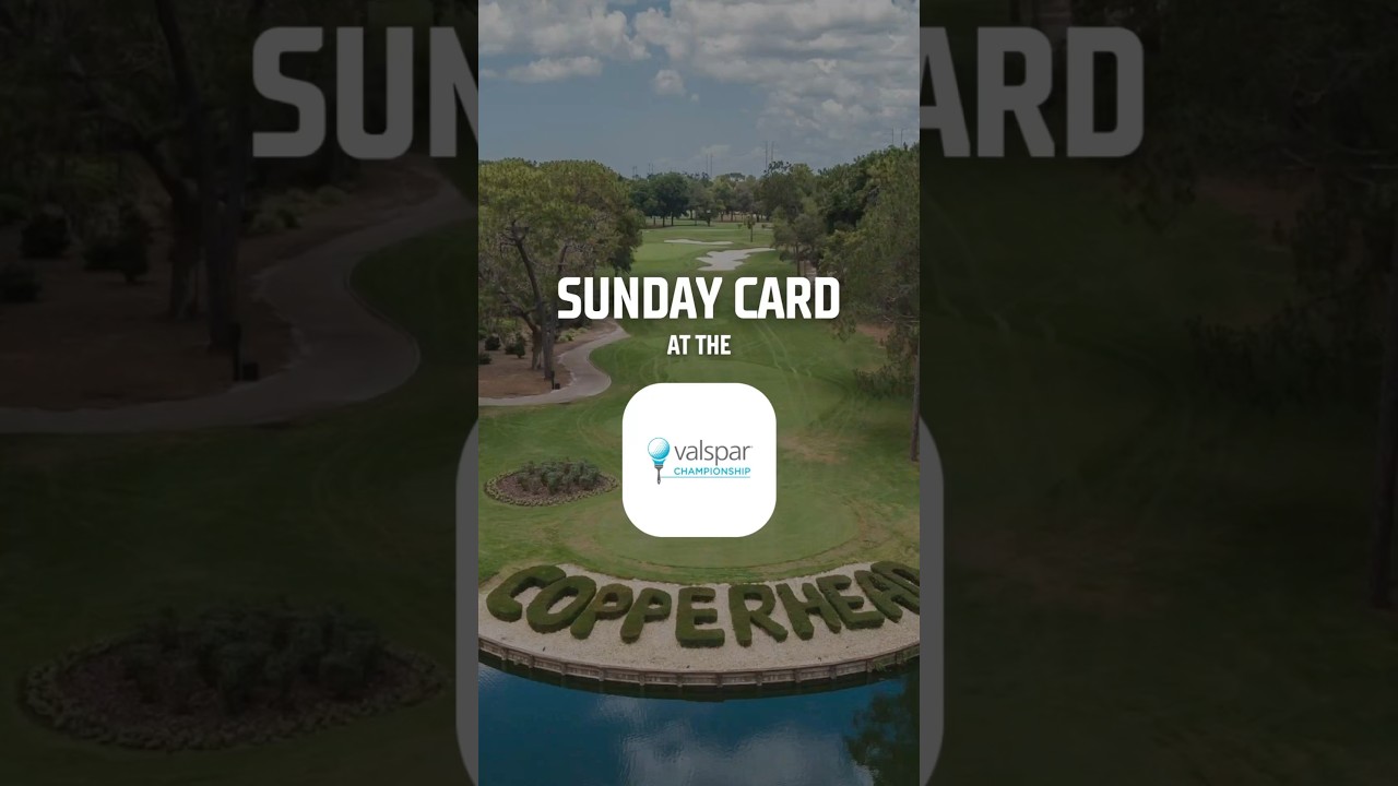 Sunday Card & Sunday Sweat at the Valspar Championship – Jacob Bridgeman at +6600 tied for the lead Sunday Card & Sunday Sweat at the Valspar Championship - Jacob Bridgeman at +6600 tied for the lead