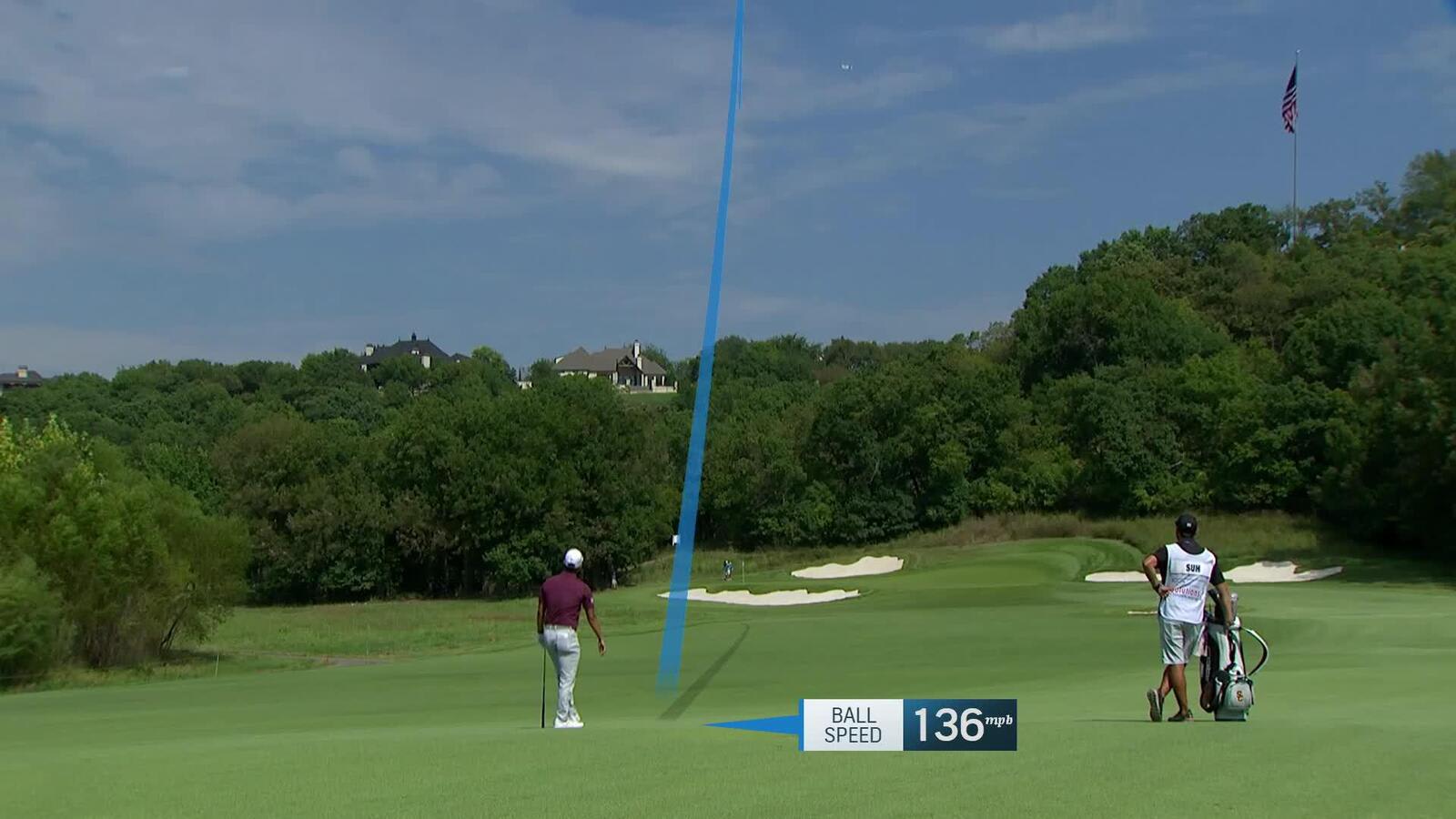Justin Suh makes eagle putt on No. 16 at Compliance Solutions