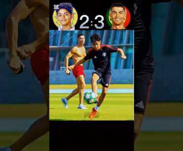 Cristiano Ronaldo vs. Ronaldo Junior: An Imaginary Friendly Football Match #shorts #cr7