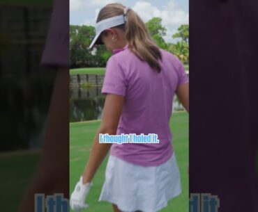 When the ball hits the flag pole… #shorts #golf